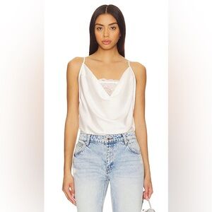 Free People x Intimately FP Double Date Bodysuit in White NWOT